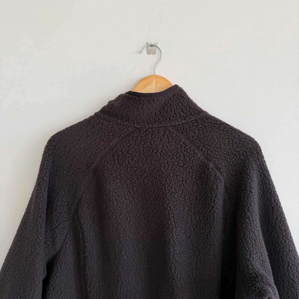 Patagonia Retro Pile Fleece Zip Up Jacket Black XXL NWT - Picture 8 of 8